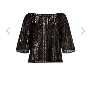 Bcbg maxazria sequined top